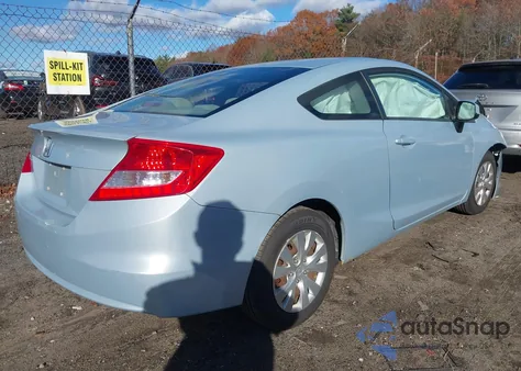 2012 Honda Civic Lx z USA, uszkodzony, nr VIN 2HGFG3B56CH509317